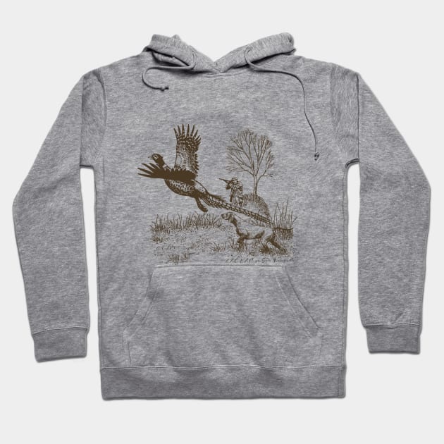 Hunting pheasant with GSP Hoodie by German Wirehaired Pointer 
